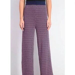 mango premium high waisted patterned knit pants